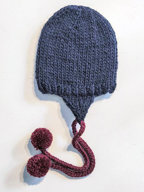 Tricot à Porter Cappello Paraorecchie E Pon Pon