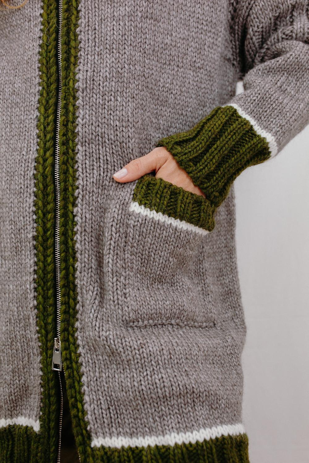 Tricot à Porter Cappotto Foderato Con Maniche