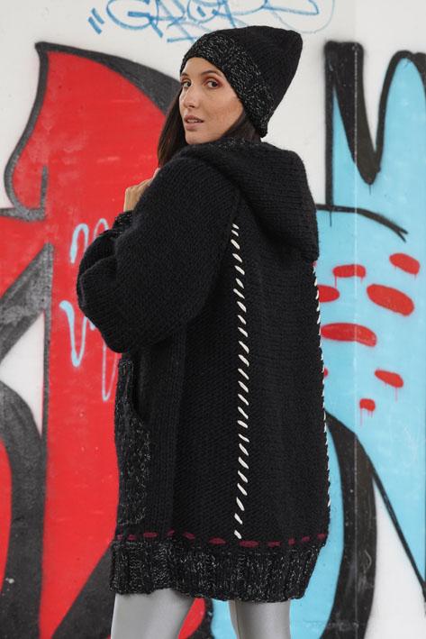 Tricot à Porter Coat Lurex Pocket