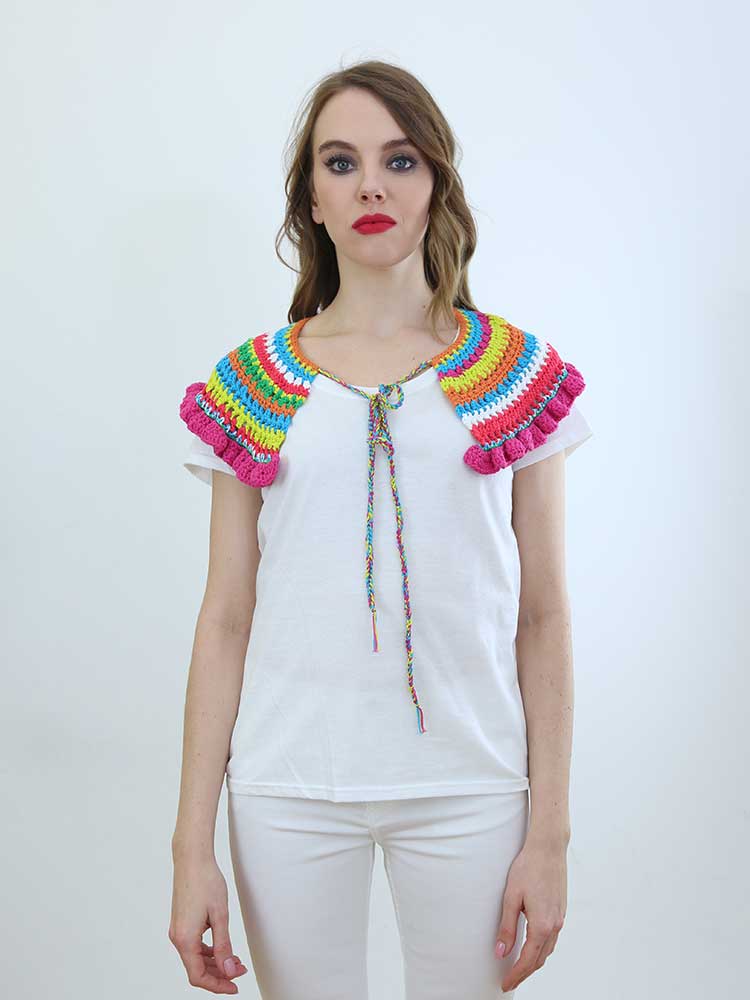 Tricot à Porter COLLO MULTICOLOR CROCHET