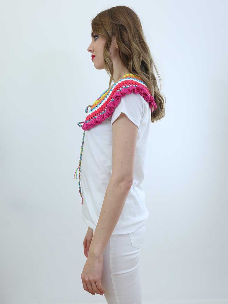 Tricot à Porter COLLO MULTICOLOR CROCHET