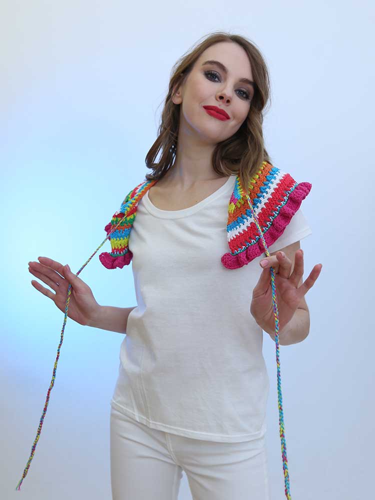 Tricot à Porter COLLO MULTICOLOR CROCHET