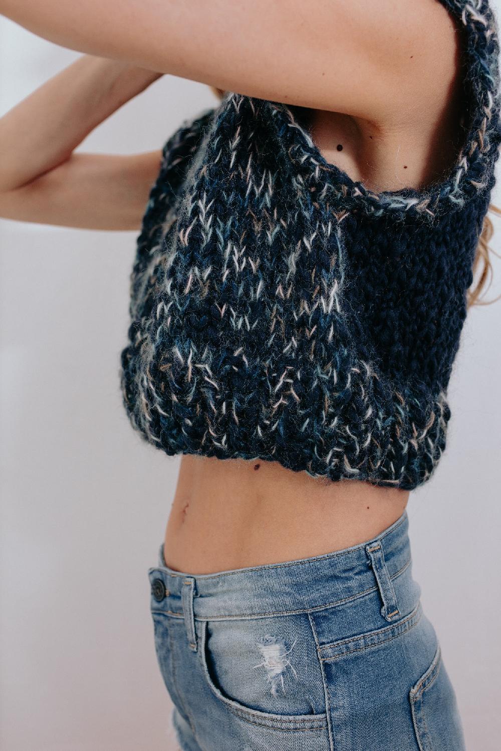 Tricot à Porter Gilet Corto