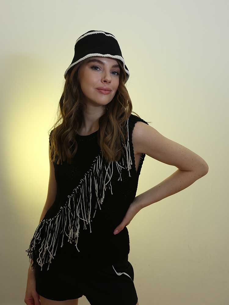 Tricot à Porter GILET FRANGIA DIAGONALE