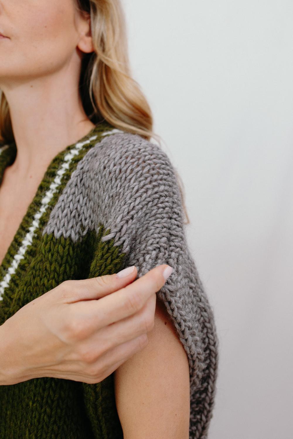 Tricot à Porter Gilet Over Scollo V