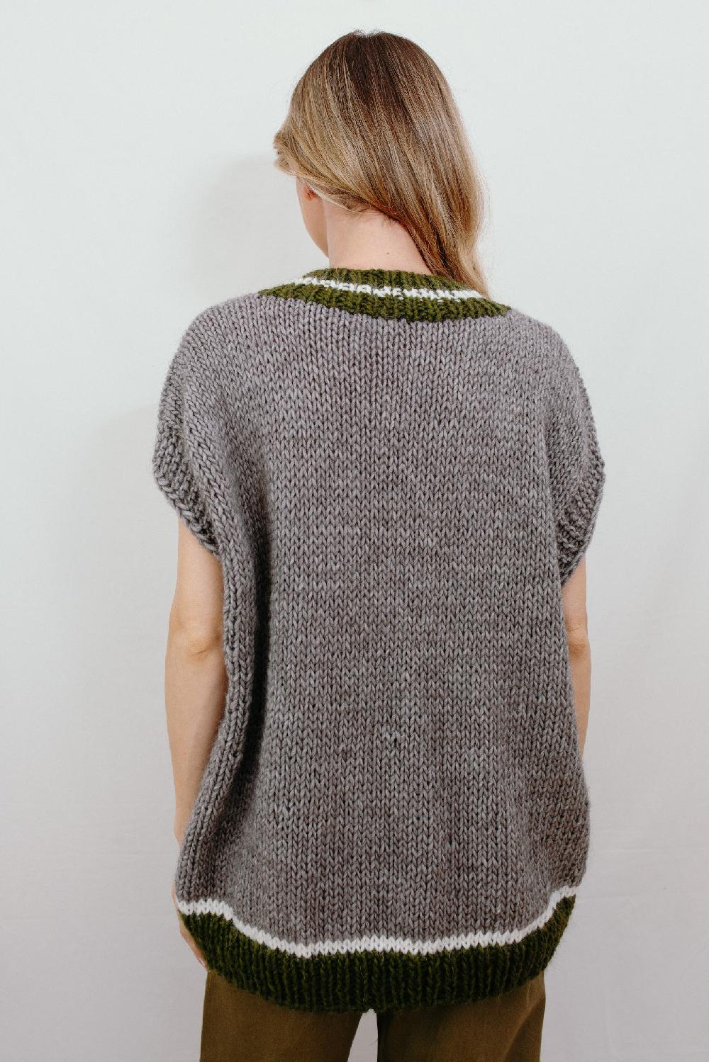 Tricot à Porter Gilet Over Scollo V