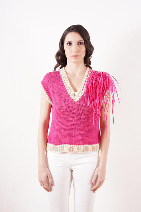 Tricot à Porter Giungle top