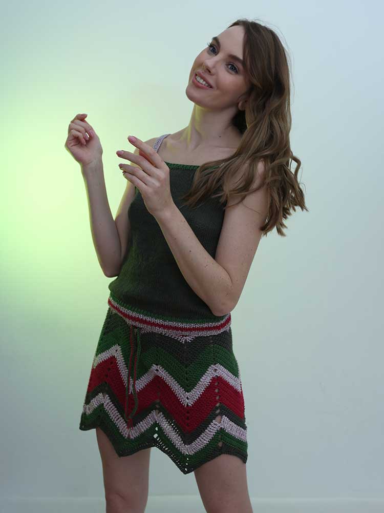 Tricot à Porter GONNA CROCHET ZIG ZAG