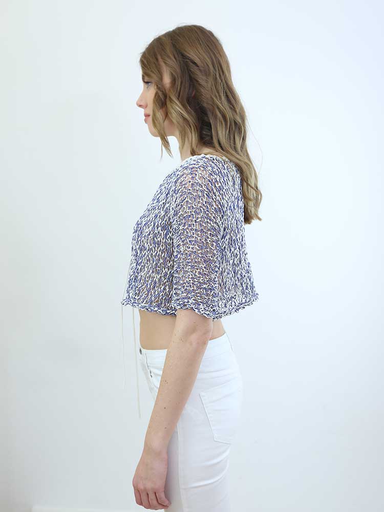 Tricot à Porter MAGLIA CUBE CROPPED MANICA CORTA