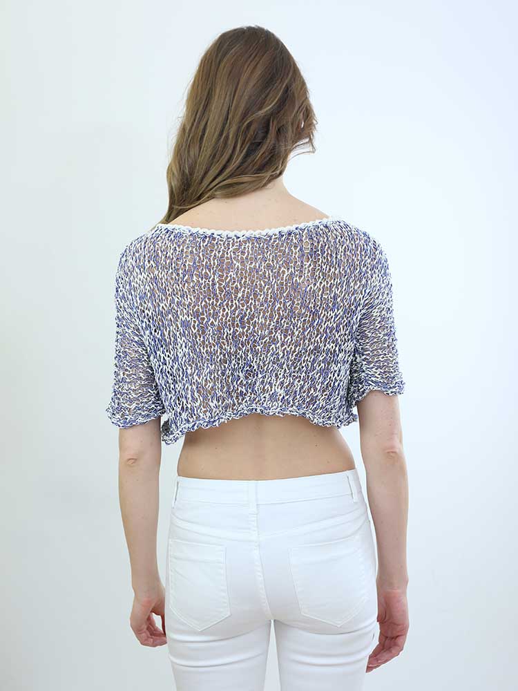 Tricot à Porter MAGLIA CUBE CROPPED MANICA CORTA