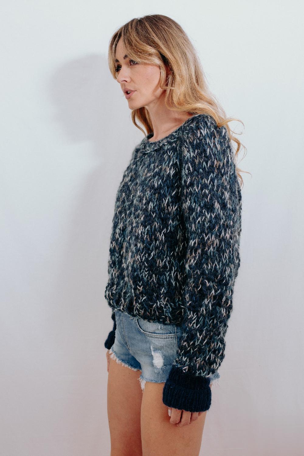 Tricot à Porter Maglia Cube Manica Raglan