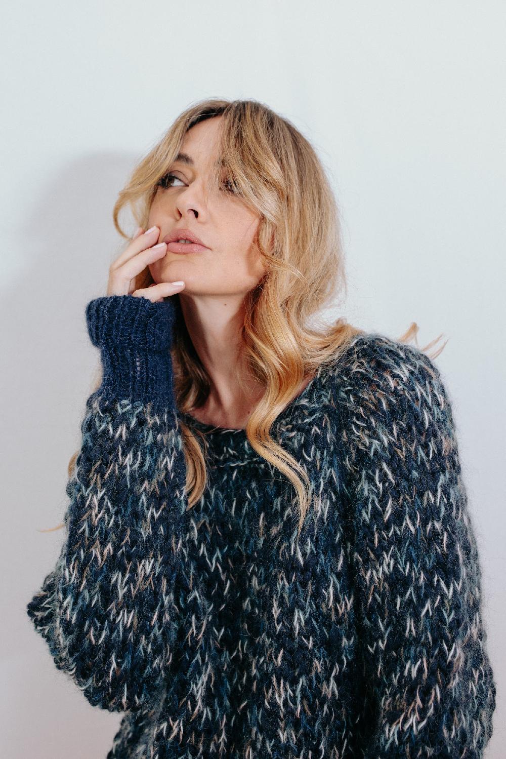 Tricot à Porter Maglia Cube Manica Raglan