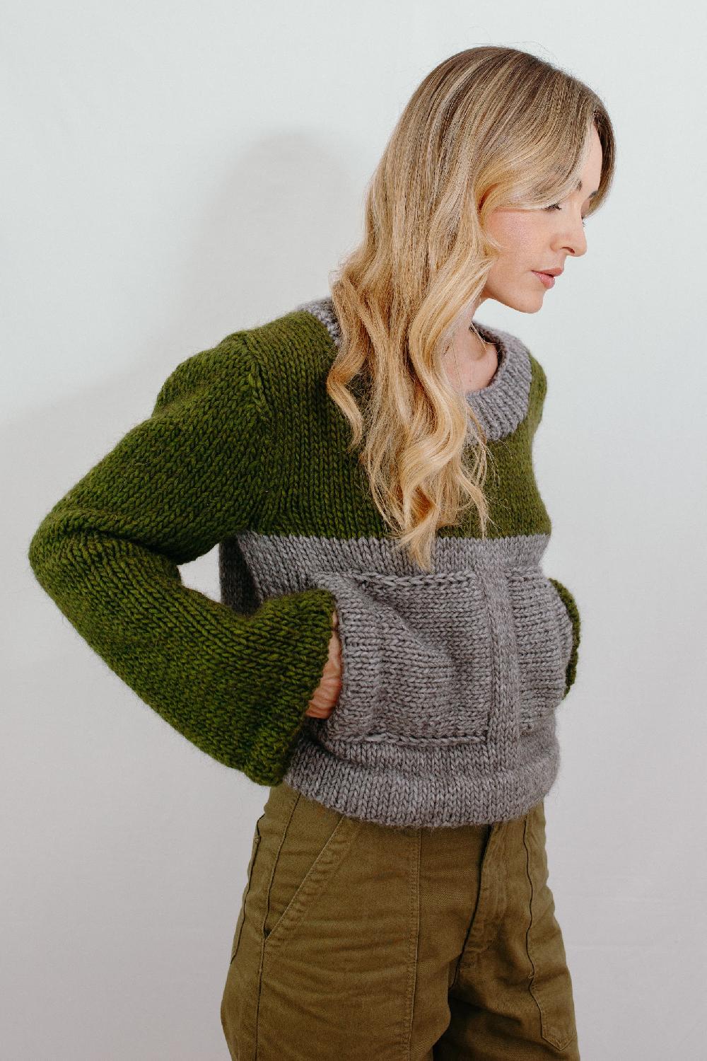 Tricot à Porter Maglia Cube Tasche Applicate