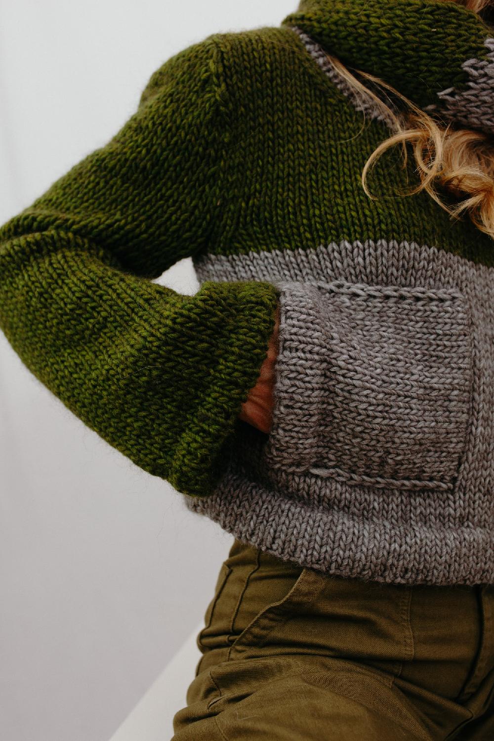 Tricot à Porter Maglia Cube Tasche Applicate