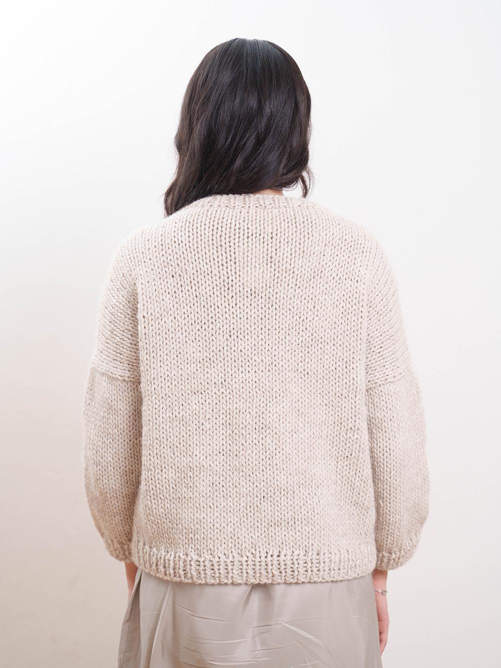 Tricot à Porter Maglia Giro Fiocchi Applicati