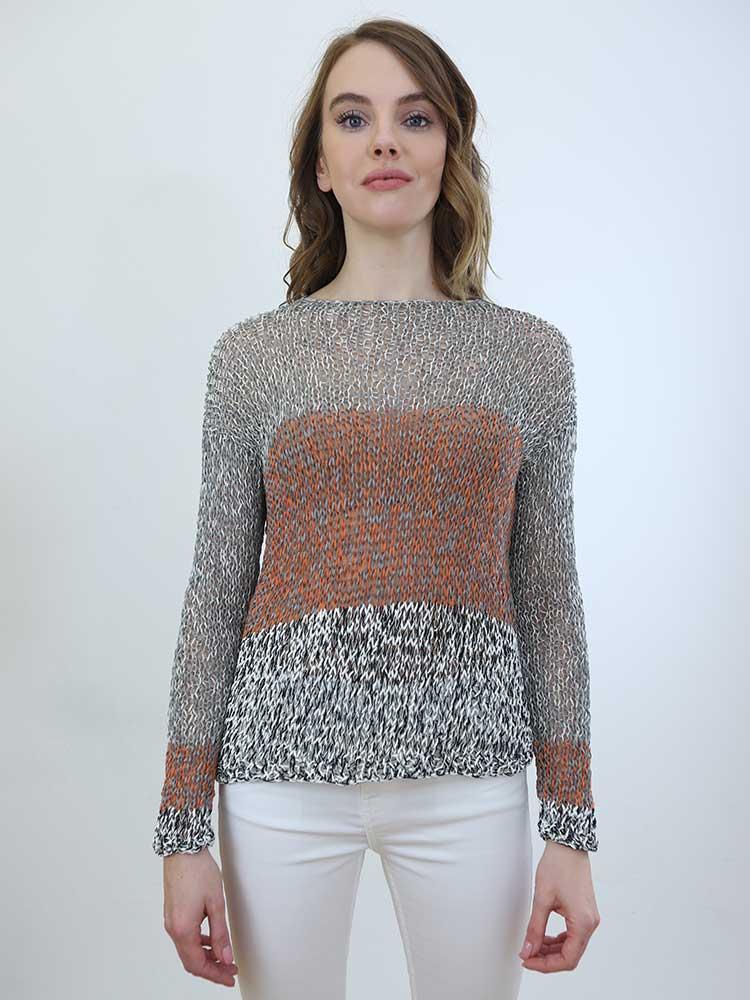 Tricot à Porter MAGLIA TRAFORATA SCOLLO GIRO