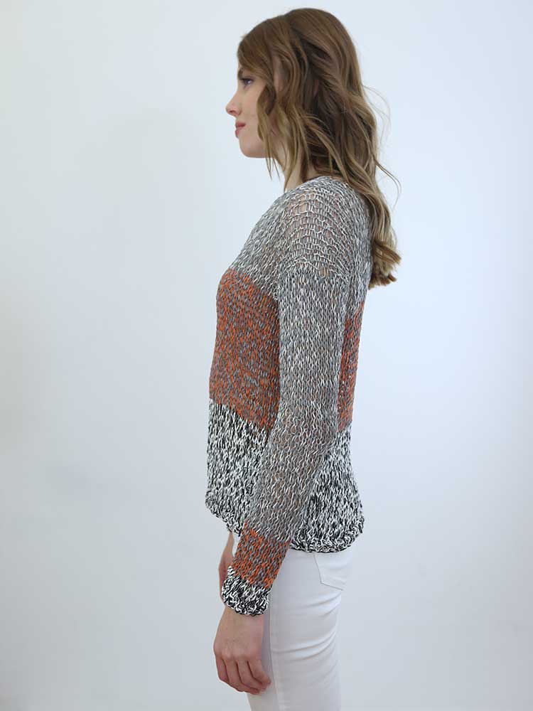 Tricot à Porter MAGLIA TRAFORATA SCOLLO GIRO