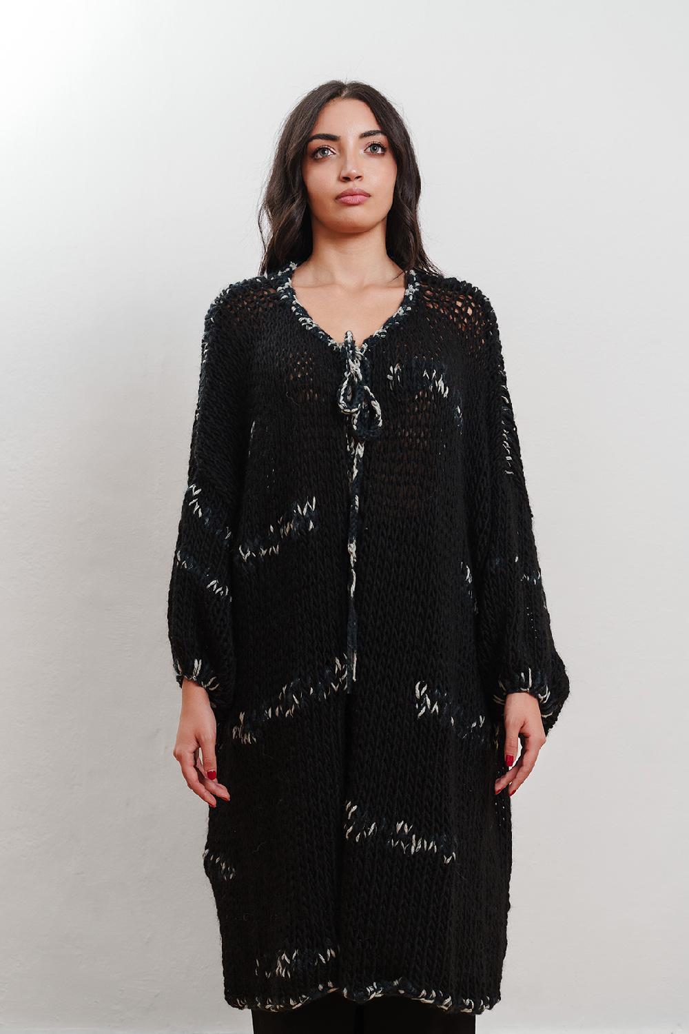 Tricot à Porter Maxi Cardigan Intarsi