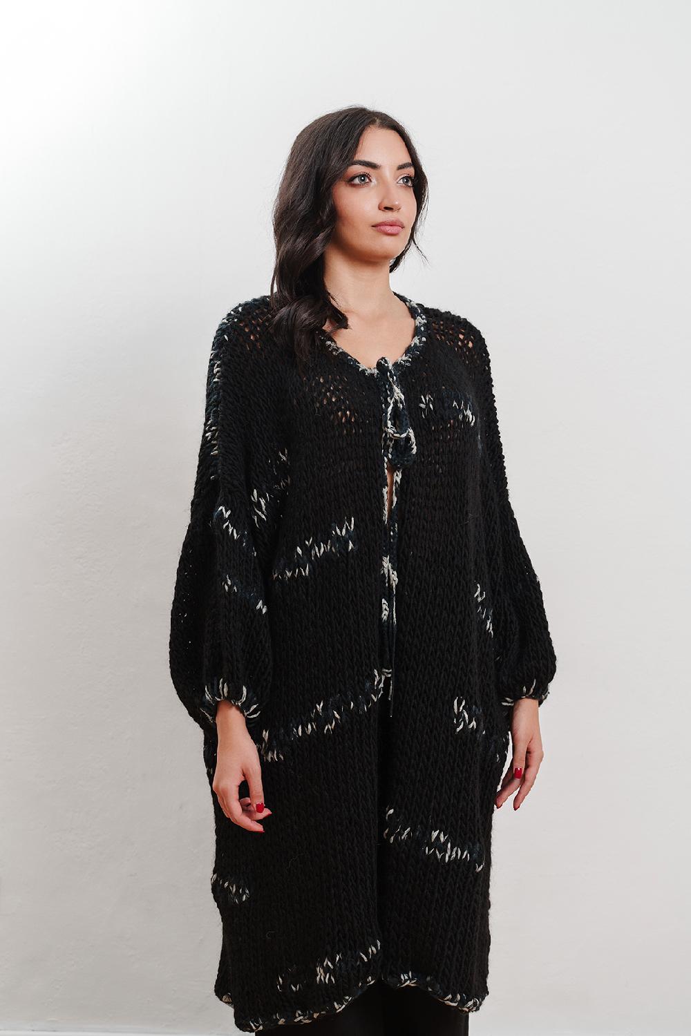 Tricot à Porter Maxi Cardigan Intarsi