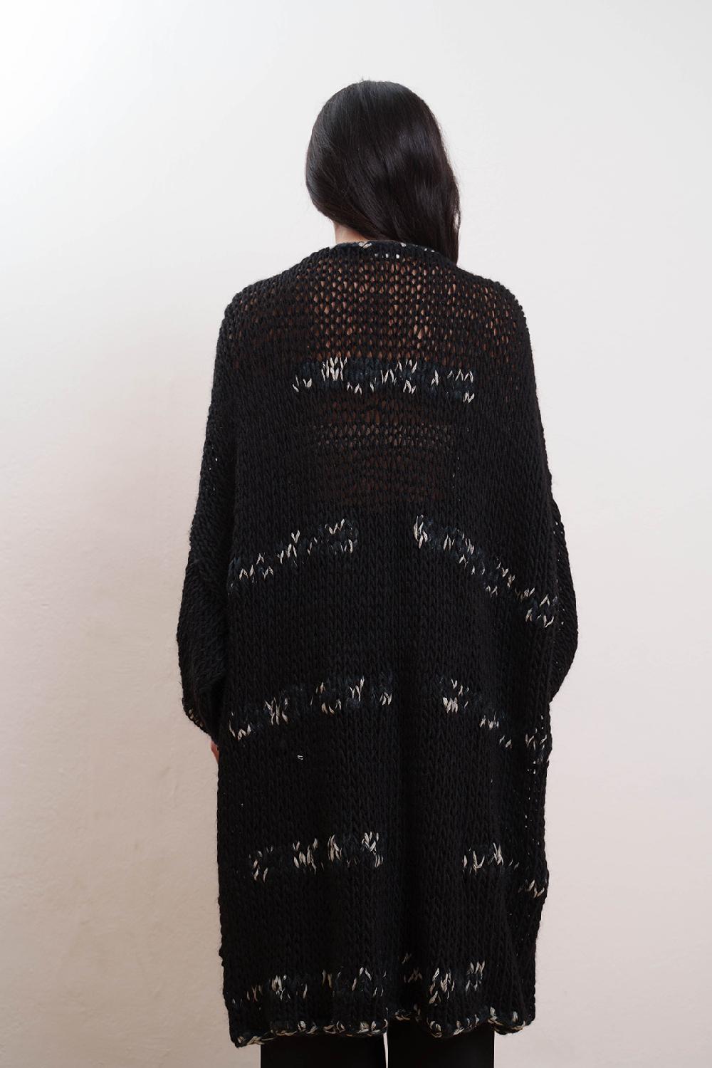 Tricot à Porter Maxi Cardigan Intarsi