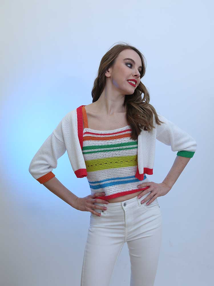 Tricot à Porter MINI CARDIGAN CROPPED