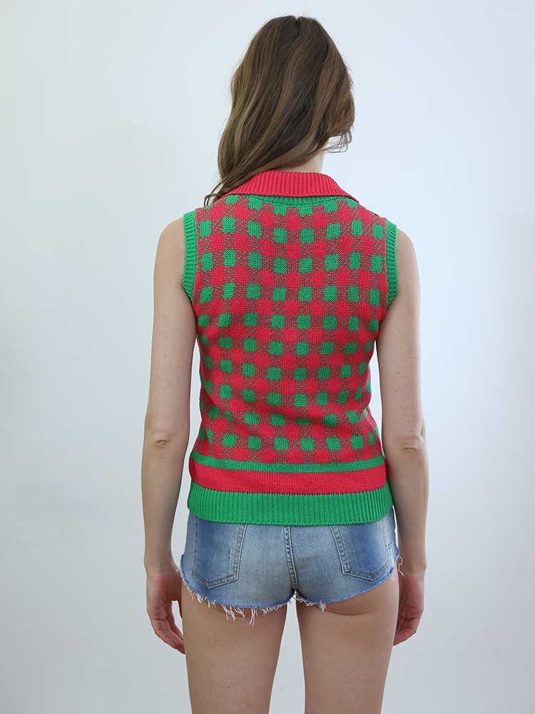 Tricot à Porter POLO SCOLLO V SENZA MANICHE