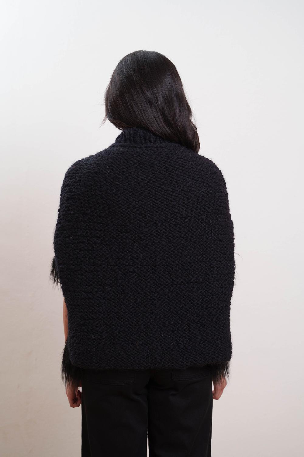 Tricot à Porter Poncho Pelo