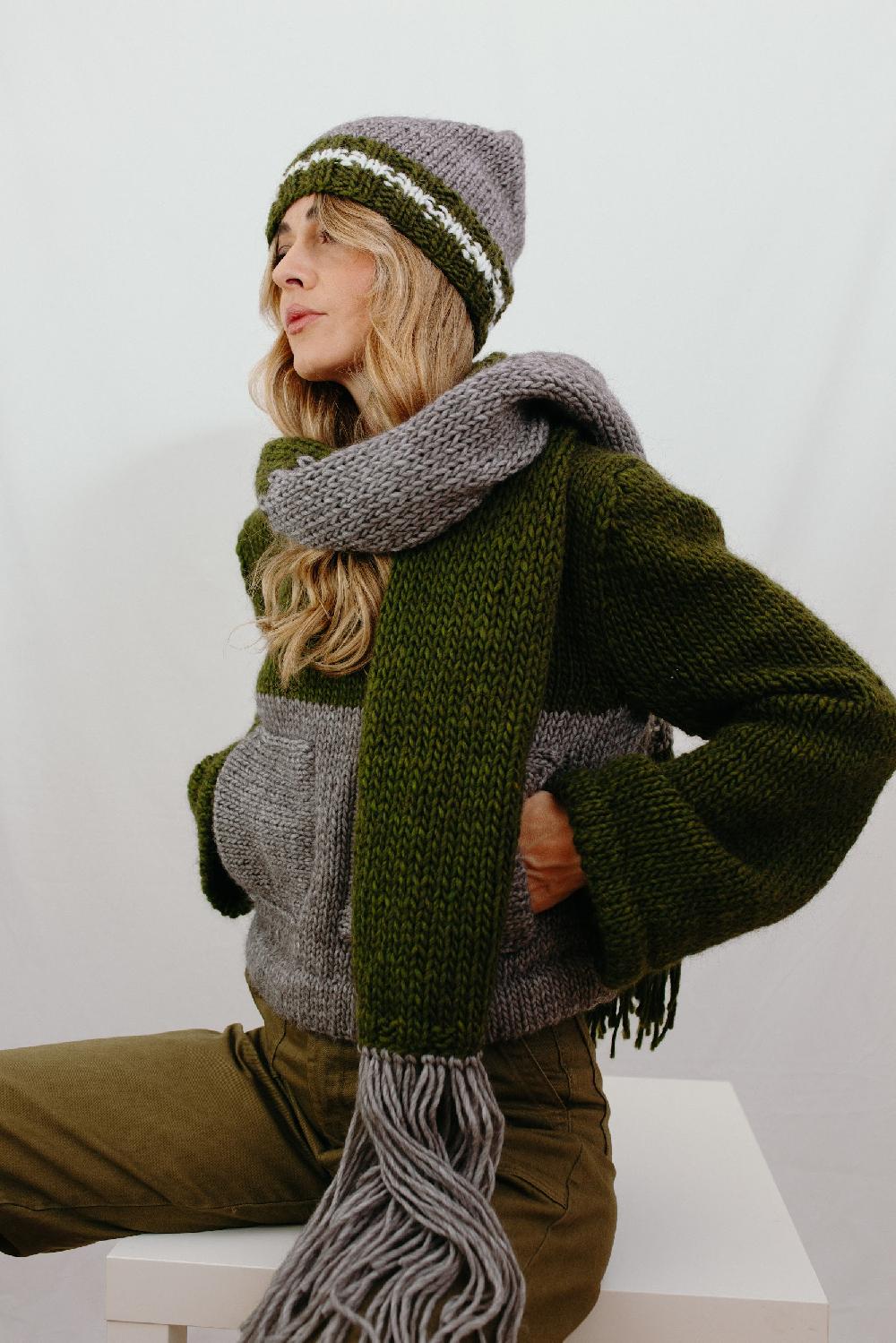 Tricot à Porter Sciarpa rettangolare con frange