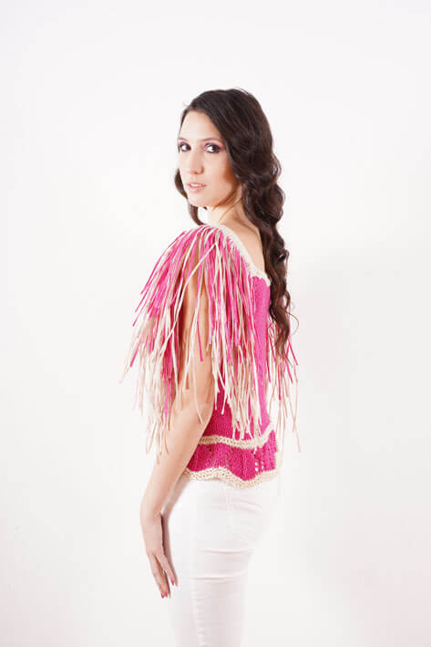 Tricot à Porter Shoulder Rafia