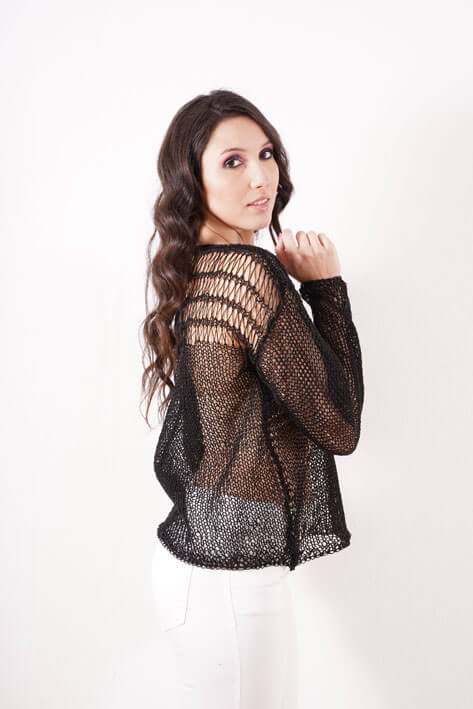 Tricot à Porter Spiderweb Long Sleev