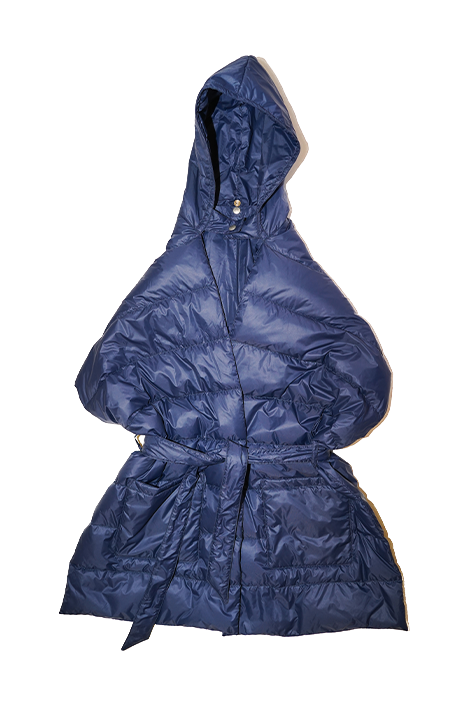 Tricot à Porter Stola Piumino Con Cappuccio