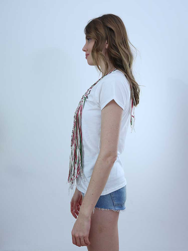 Tricot à Porter T-SHIRT CON APPLICAZIONE CROCHET