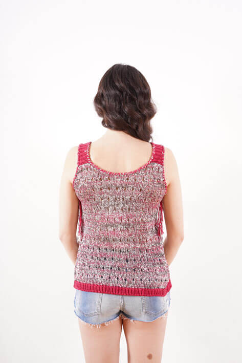 Tricot à Porter Tank Top Holes Lurex