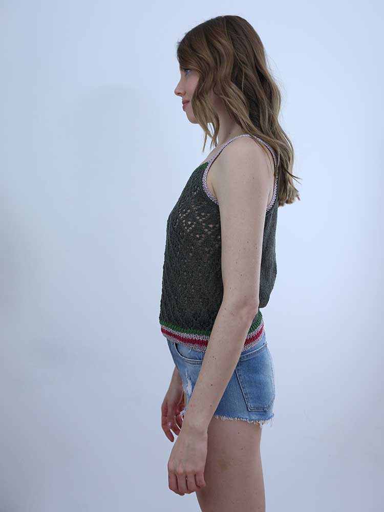 Tricot à Porter TOP CROPPED TRAFORATO