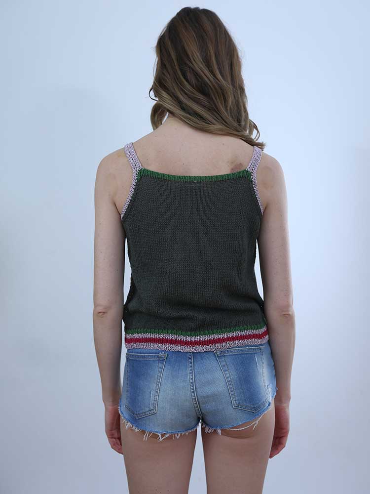 Tricot à Porter TOP CROPPED TRAFORATO