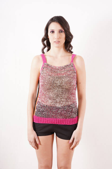 Tricot à Porter Vertical tank top
