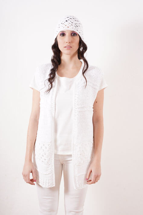 Tricot à Porter White tile