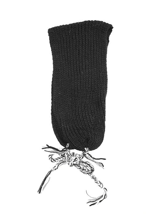 Tricot à Porter Zig Zag Neck Scarf Black