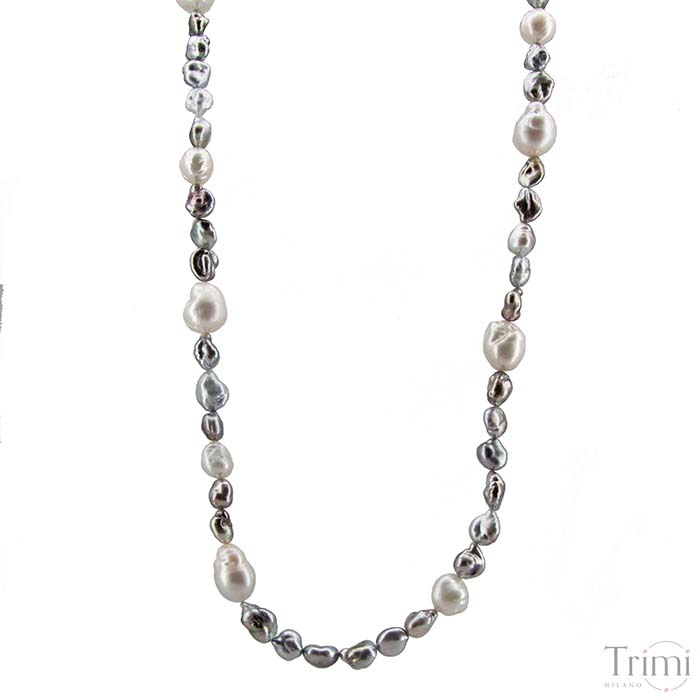 Trimi Gioielli Collana con perle Australiane e di Tahiti