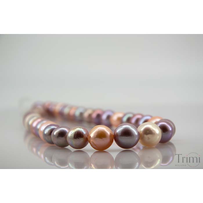 Trimi Gioielli Collana Con Perle Di Acqua Dolce Rosa