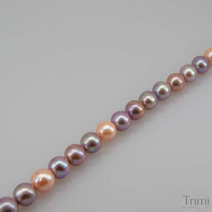 Trimi Gioielli Collana Con Perle Di Acqua Dolce Rosa