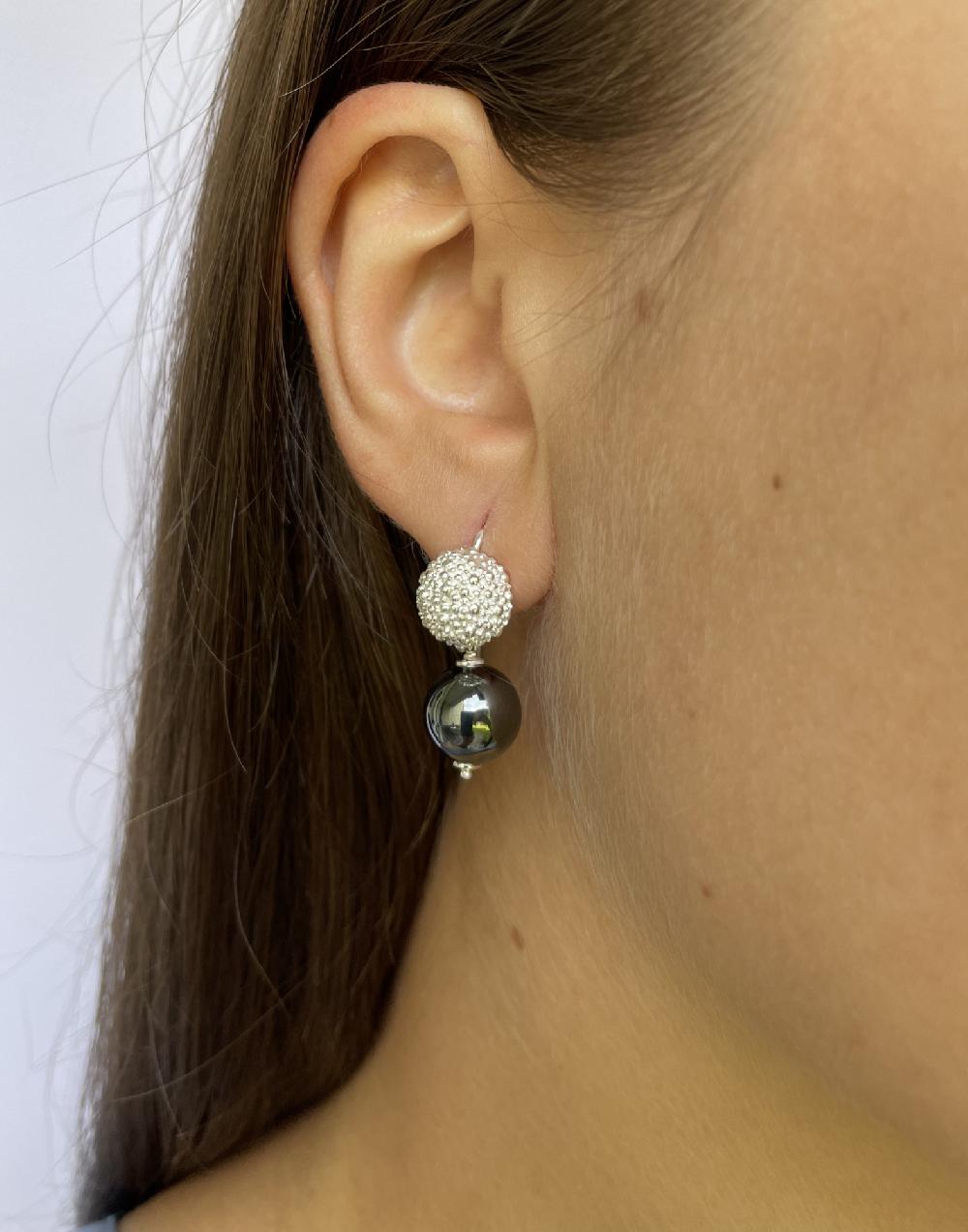 Trimi Gioielli Orecchini Artigianali Con Ematite – Amore Short