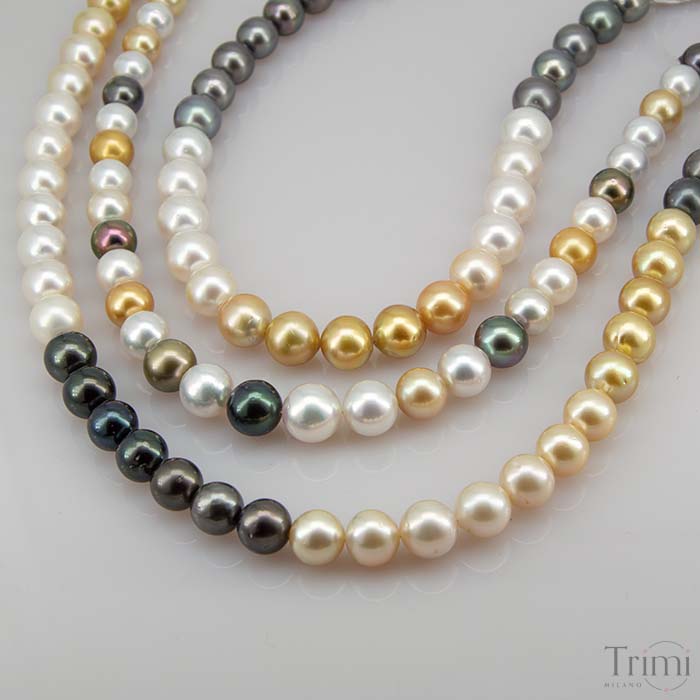 Trimi Gioielli Collana Con Perle Dei Mari Del Sud