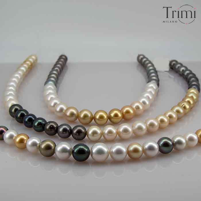 Trimi Gioielli Collana Con Perle Dei Mari Del Sud