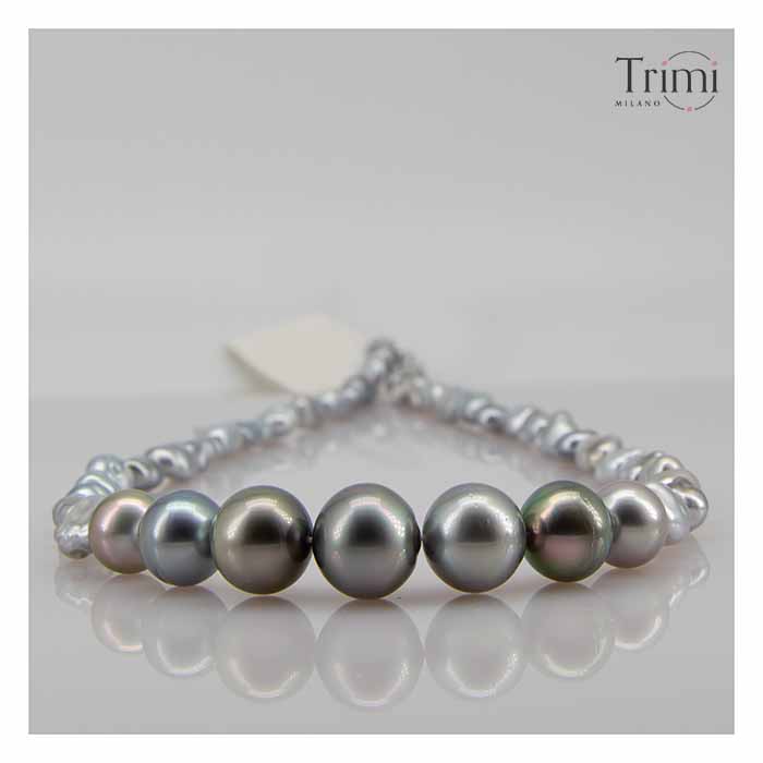 Trimi Gioielli Collana Con Perle Di Tahiti