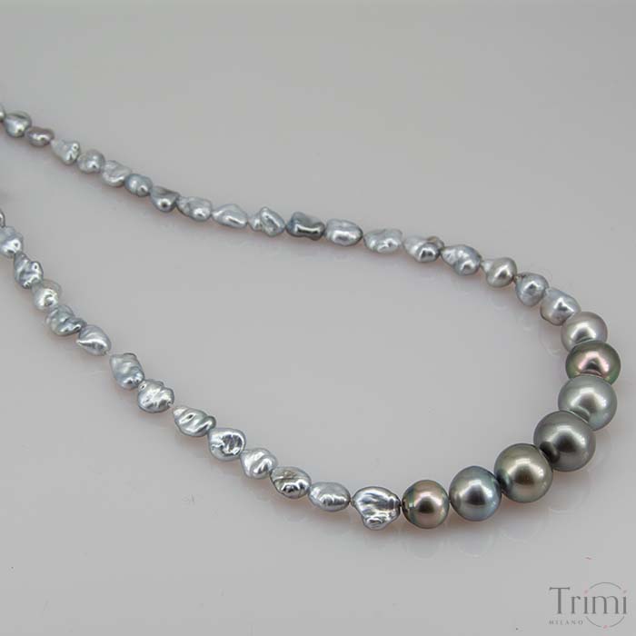 Trimi Gioielli Collana Con Perle Di Tahiti