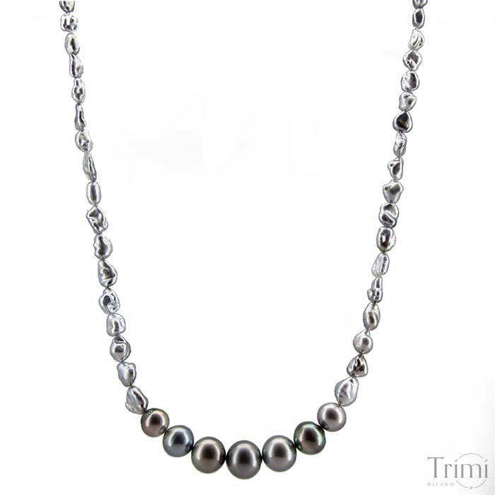 Trimi Gioielli Collana con perle di Tahiti