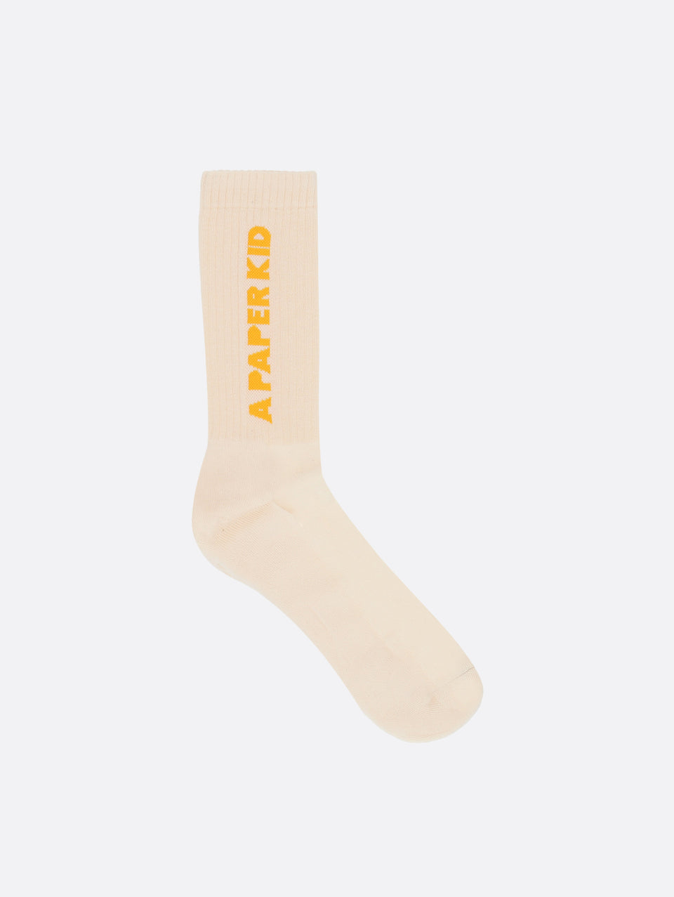 A PAPER KID Calze in Spugna con Logo Crema