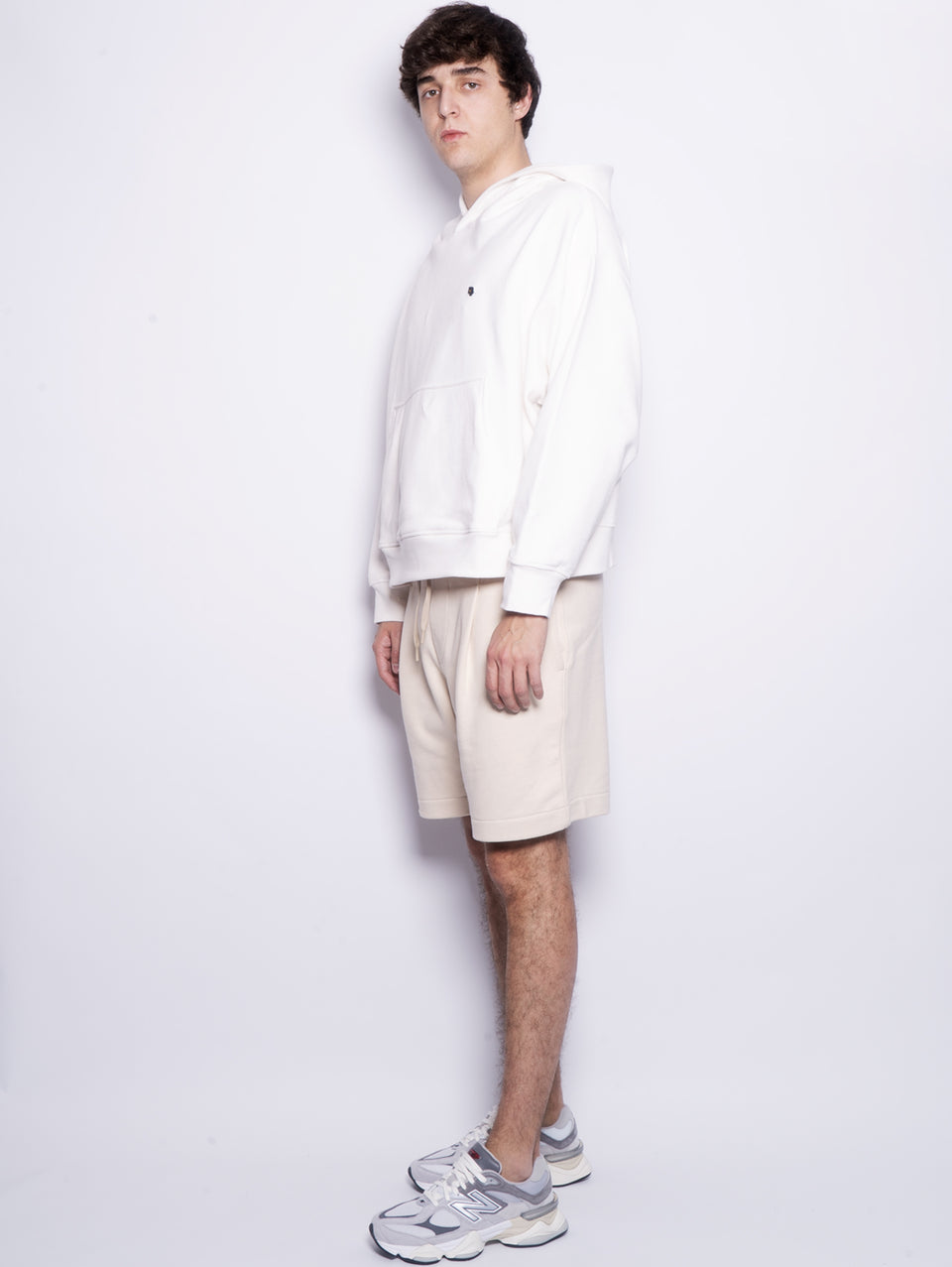 A PAPER KID Shorts In Felpa Con Pince Sabbia