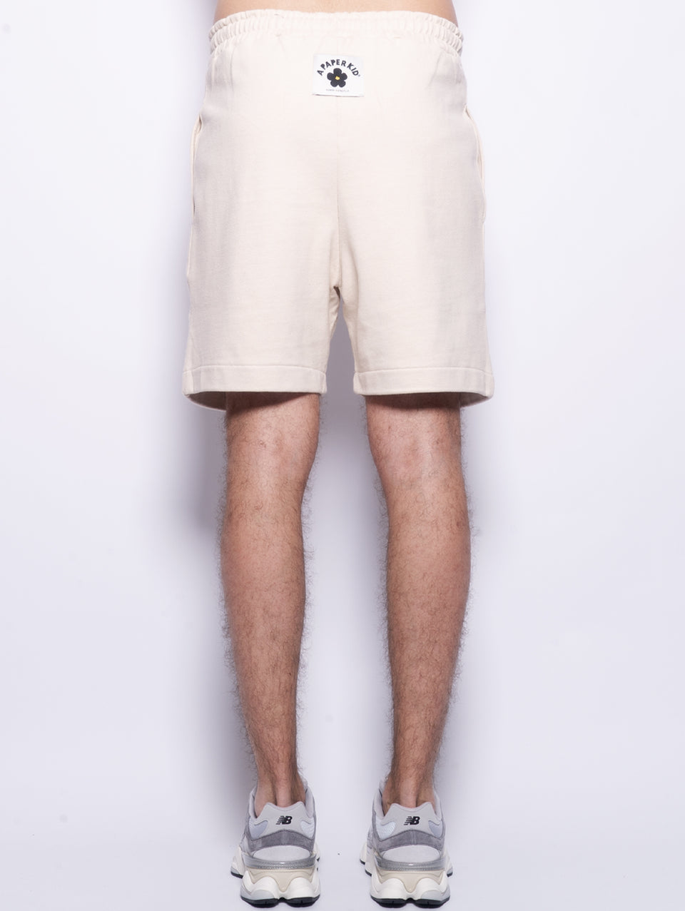 A PAPER KID Shorts In Felpa Con Pince Sabbia
